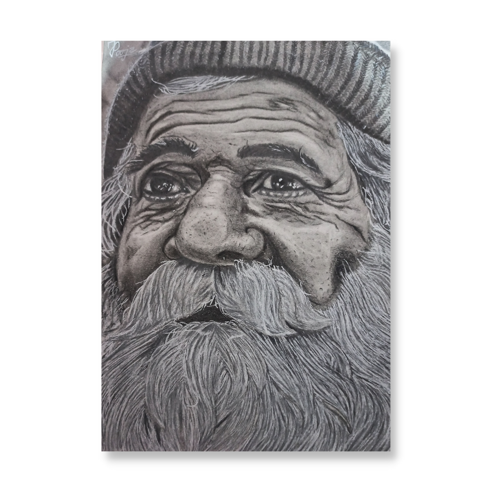 Portrait of an Old Man Drawing Stock Illustration  Illustration of  elderly tired 59486812
