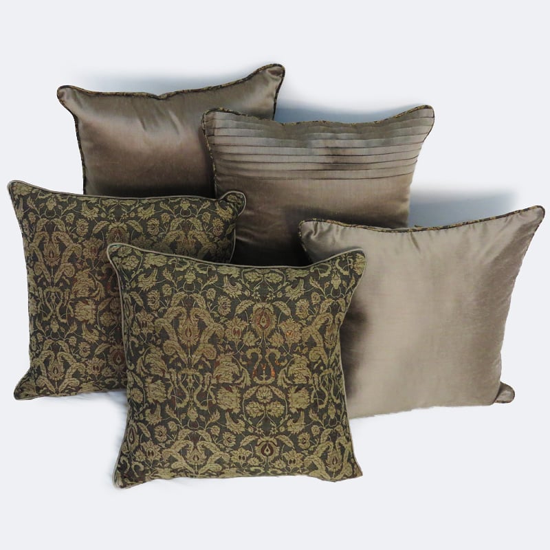 
                  
                    Copper Zari Cushion Covers (Set of 5)
                  
                