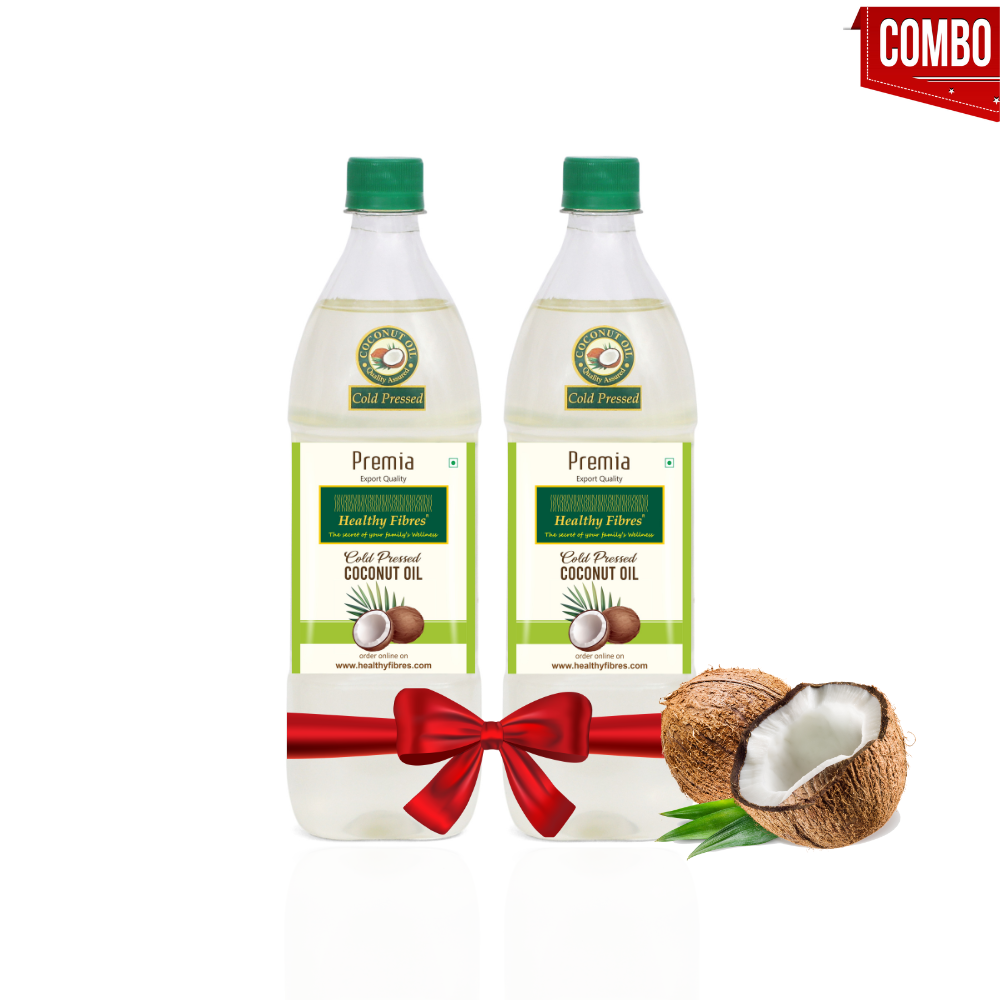 Healthy Fibres Coconut Oil 1L (Pack of 2)