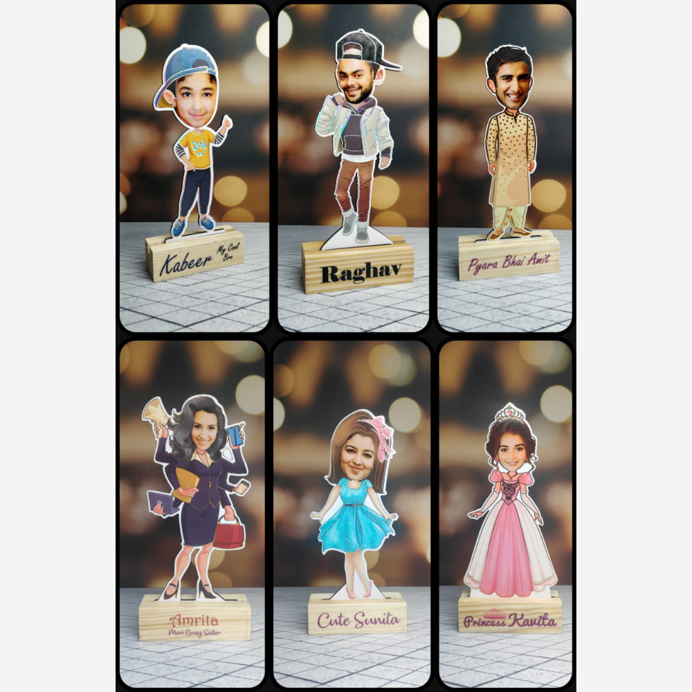 
                  
                    Personalized Wooden Caricature
                  
                