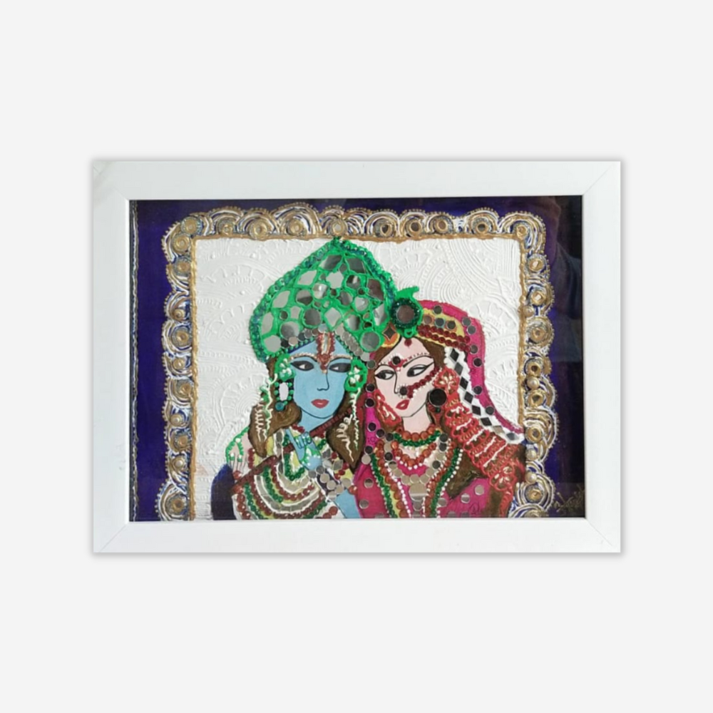 
                  
                    Mirrored Radha Krishna Painting
                  
                