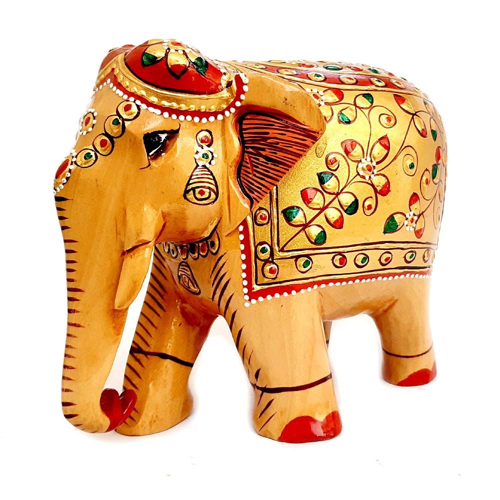 
                  
                    Wooden Elephant Embossed Painting
                  
                