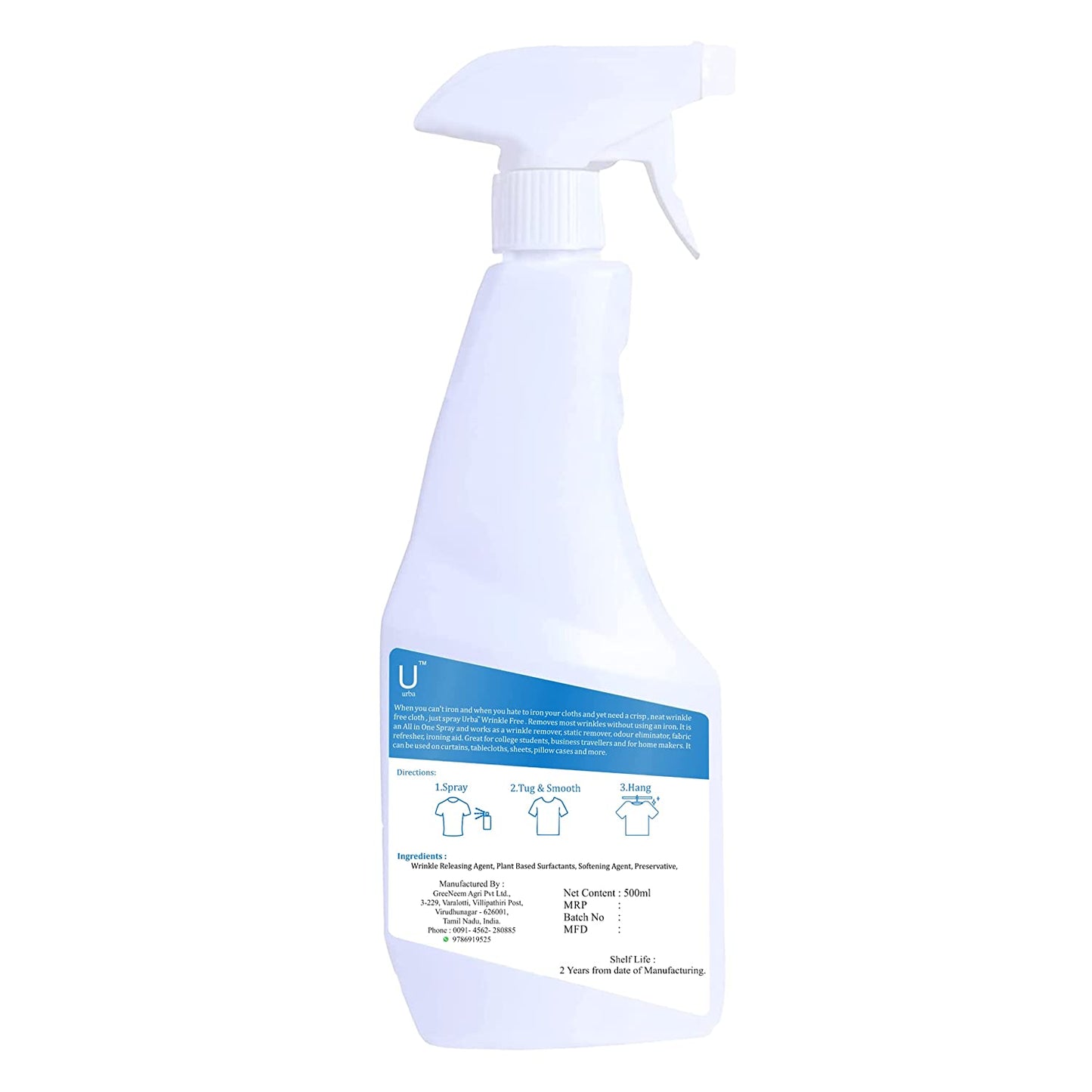 
                  
                    Urba Wrinkle Release Spray (500ml)
                  
                