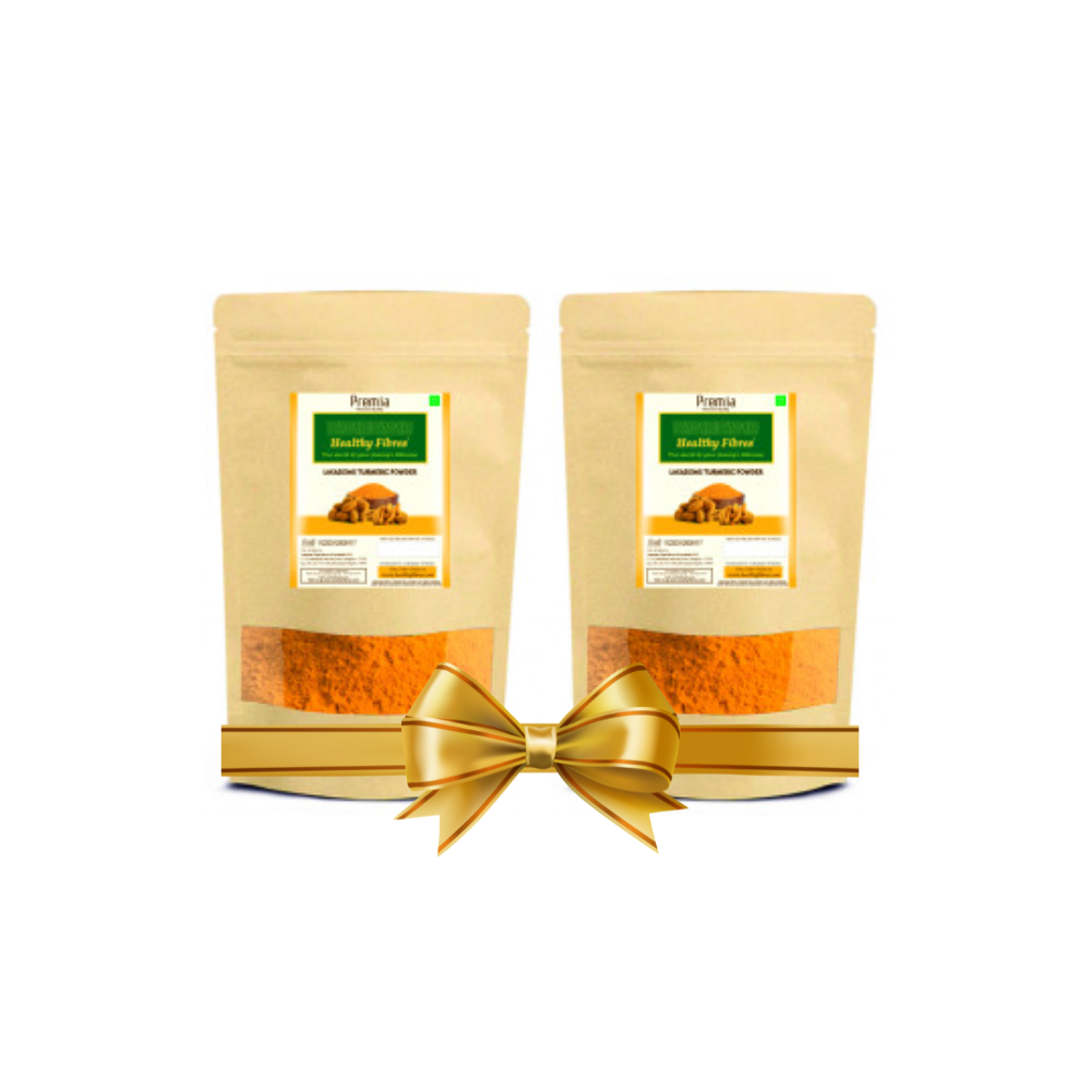 Healthy Fibres Lakodong Turmeric Powder (100g)  combo pack of 2