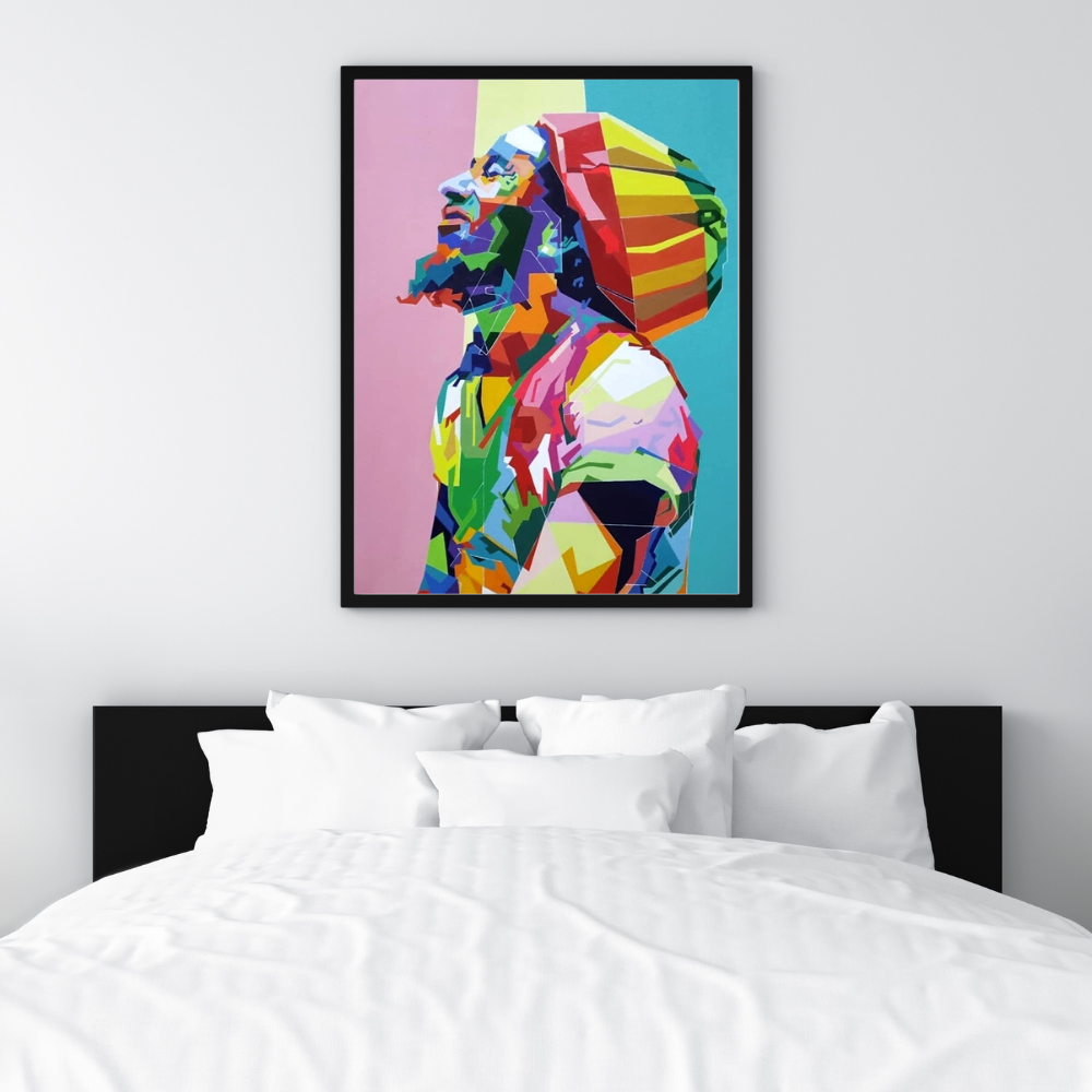
                  
                    Bob Marley Multicolour Painting
                  
                
