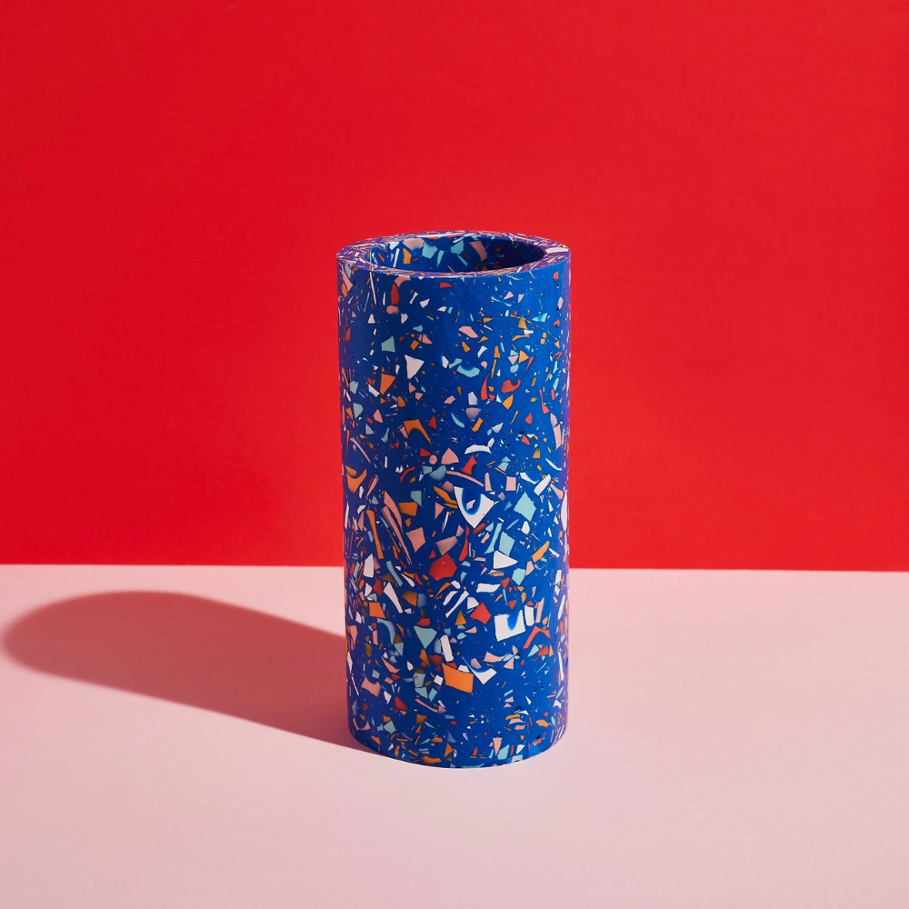 Handmade Painted Jesmonite Vase