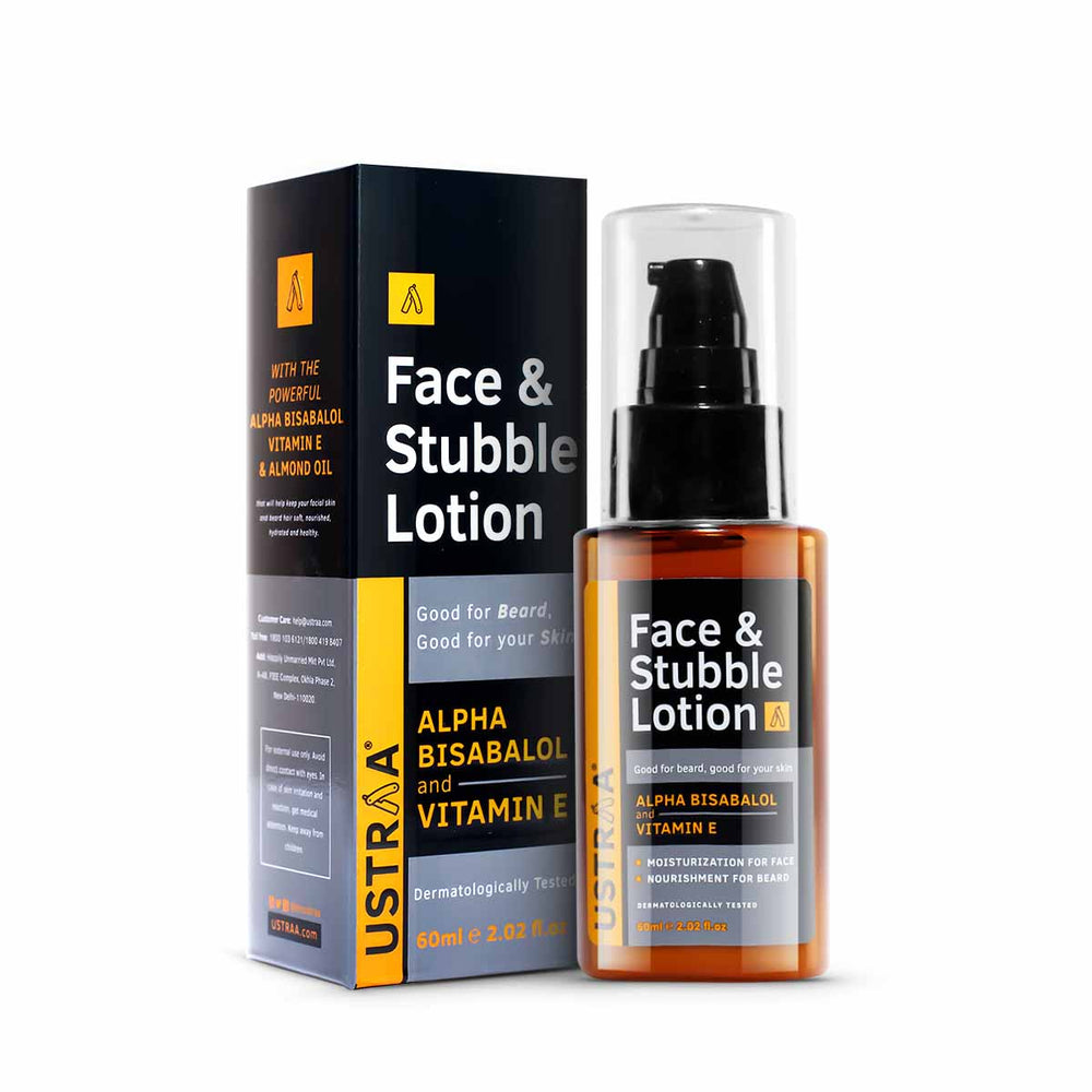 
                  
                    Ustraa Face & Stubble Lotion - For Beard Softening, Dermatologically Tested (60ml)
                  
                