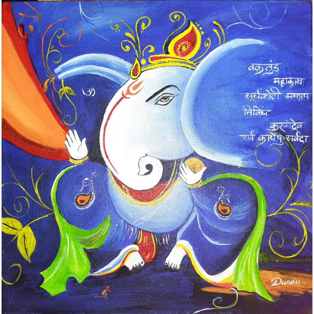 Ganesha Canvas Painting