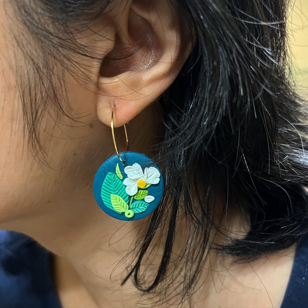 
                  
                    Blue Forest Clay Earrings
                  
                