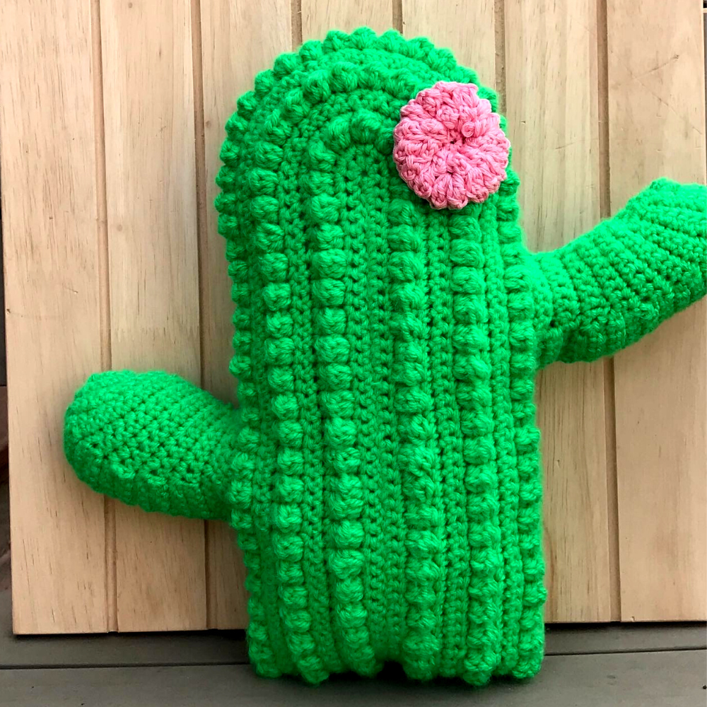 Cactus Crochet Cushion