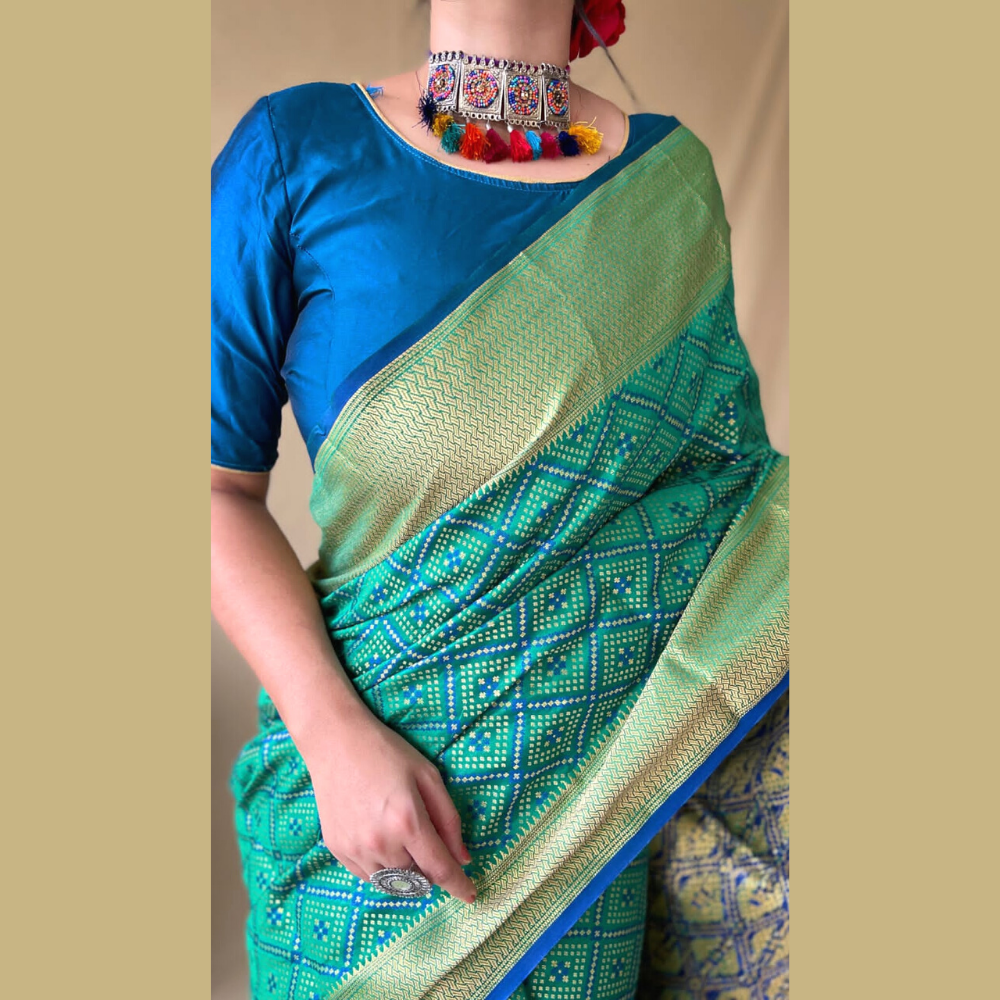 
                  
                    Patola Weaving Saree
                  
                