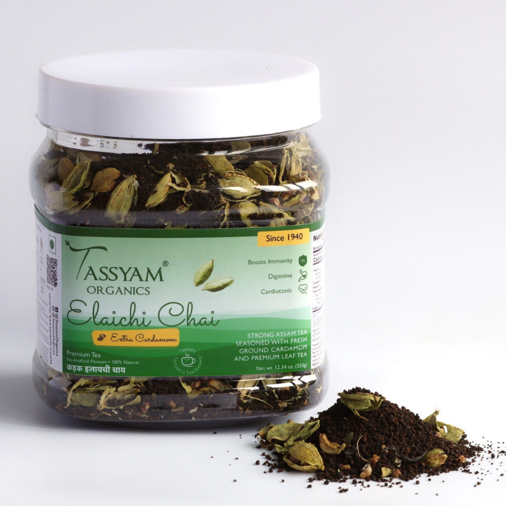 Tassyam Strong Assam Cardamom Tea Jar (350g)