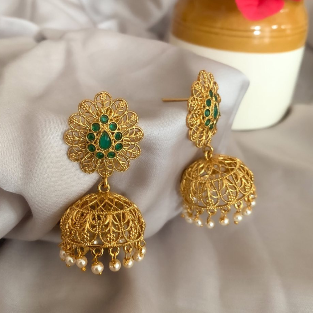 Intricate Maze Lightweight Jhumkas