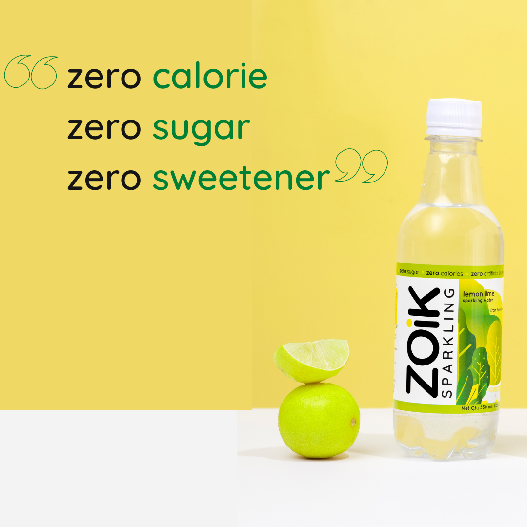 
                  
                    ZOiK Lemon Lime Flavoured Sparkling Water (Pack of 9) - 350ml
                  
                
