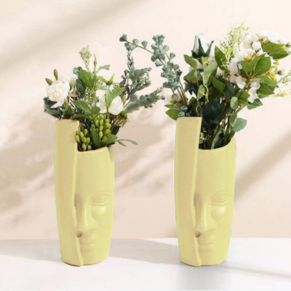 
                  
                    Half-Face Planters/Pots (Set of 2)
                  
                