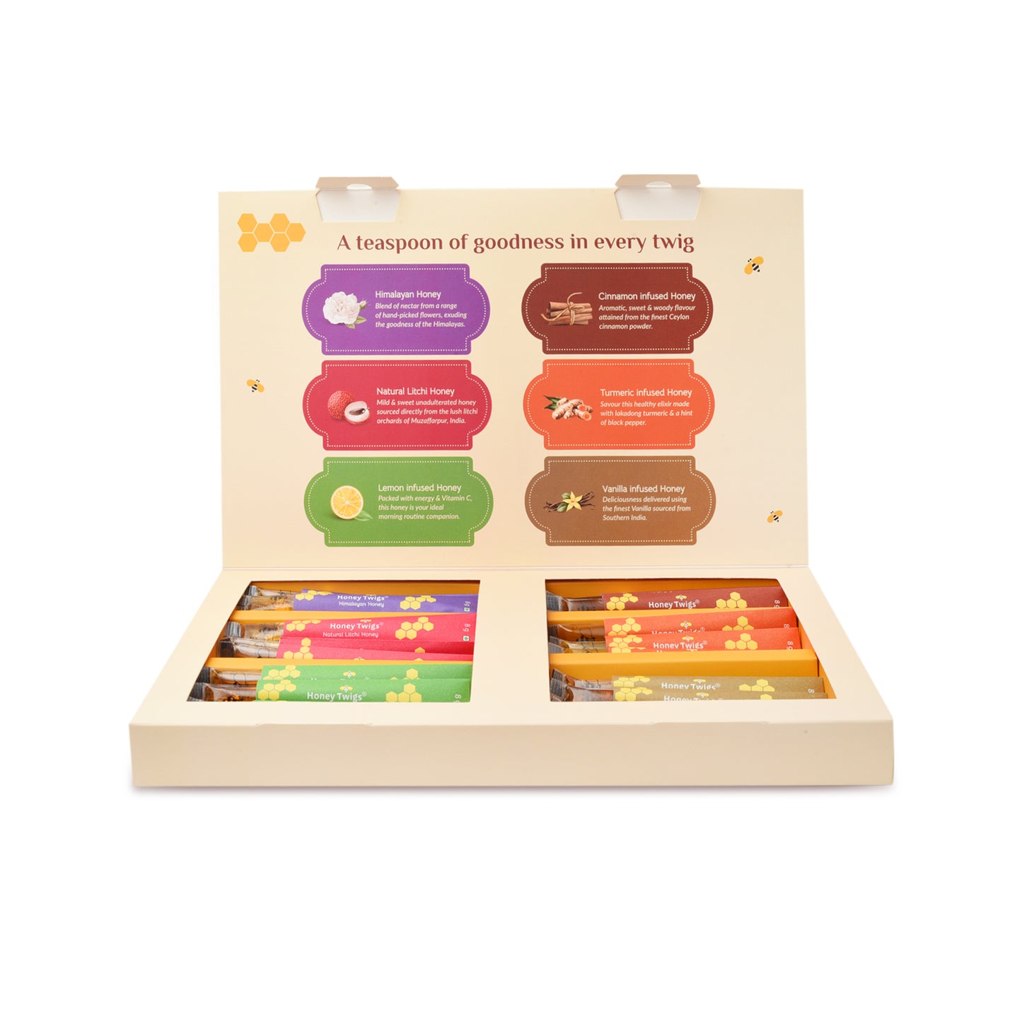 
                  
                    Honey Twigs Gift Box (6 x All Flavours)
                  
                