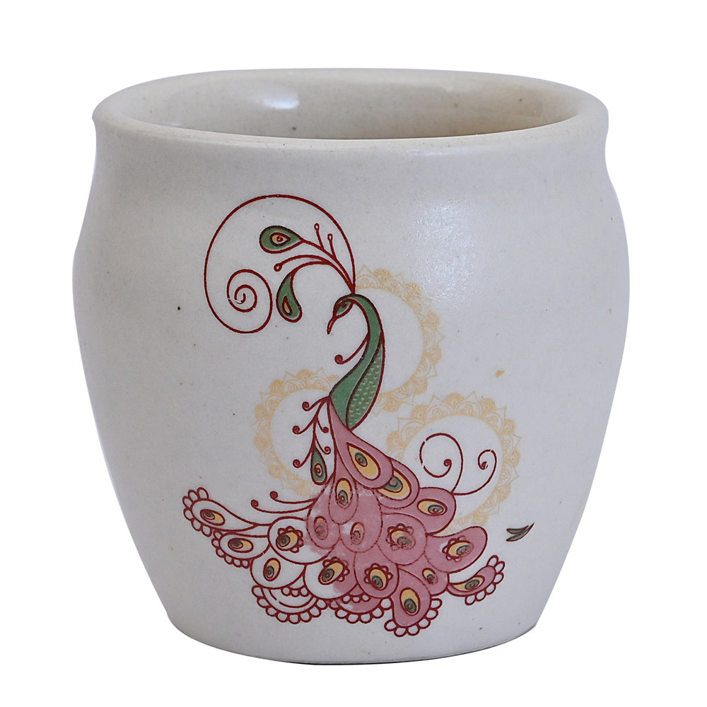 
                  
                    Handmade Ceramic Stoneware Kulhad - Floral (Set of 6)
                  
                