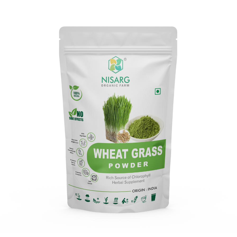 
                  
                    Nisarg Organic Farm Wheat Grass Powder
                  
                