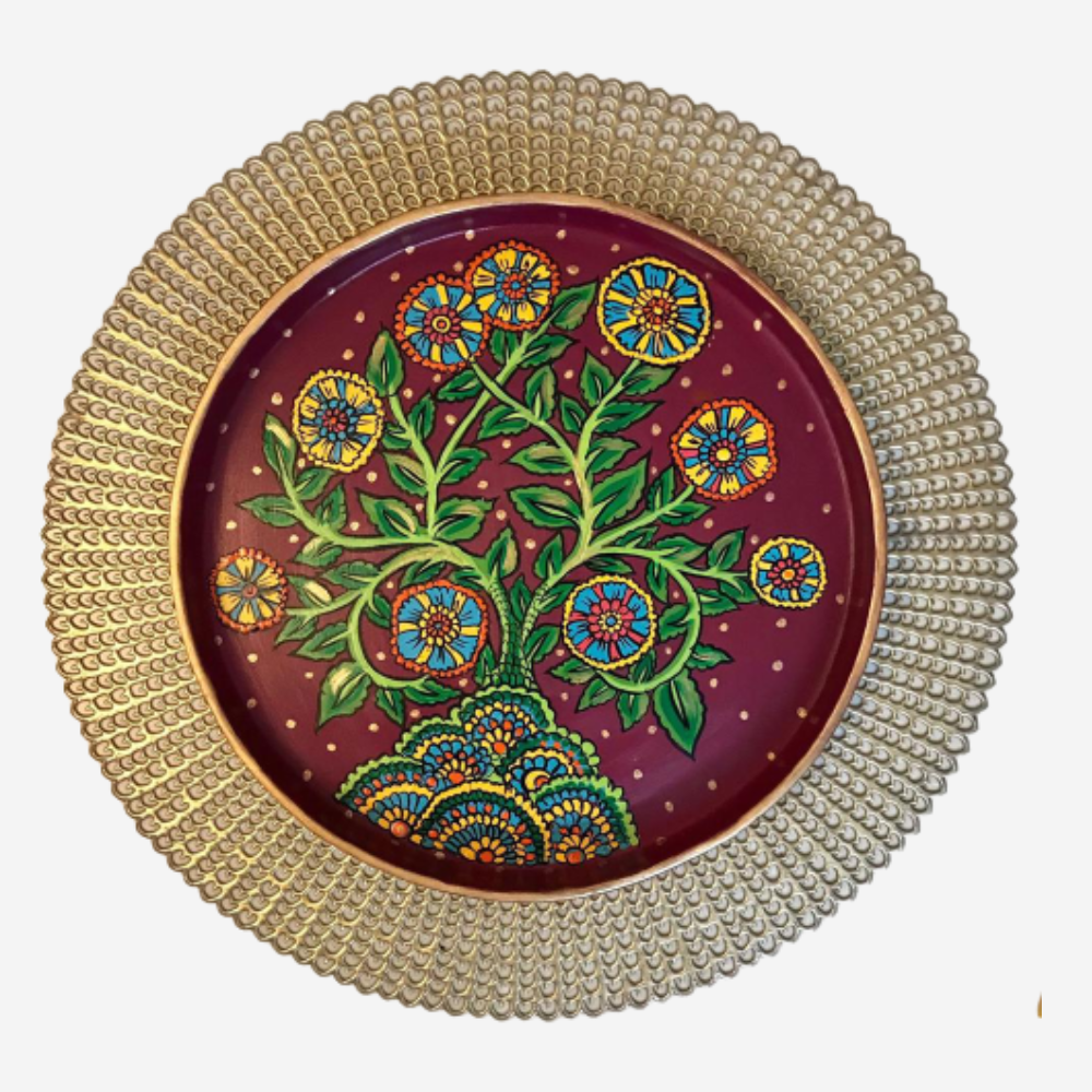 
                  
                    Kalamkari Tree of Life Wall Plate
                  
                