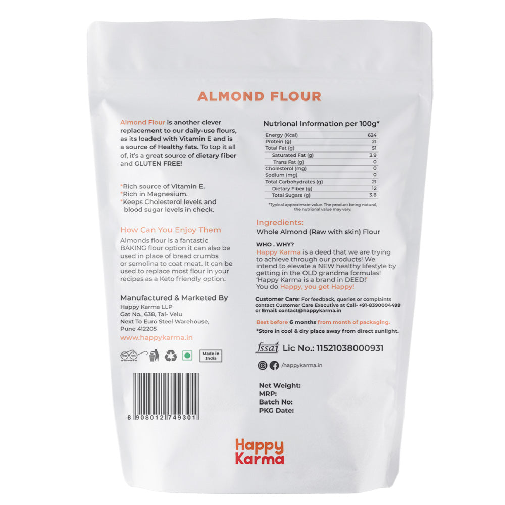 
                  
                    Happy Karma Almonds Flour (350g)
                  
                