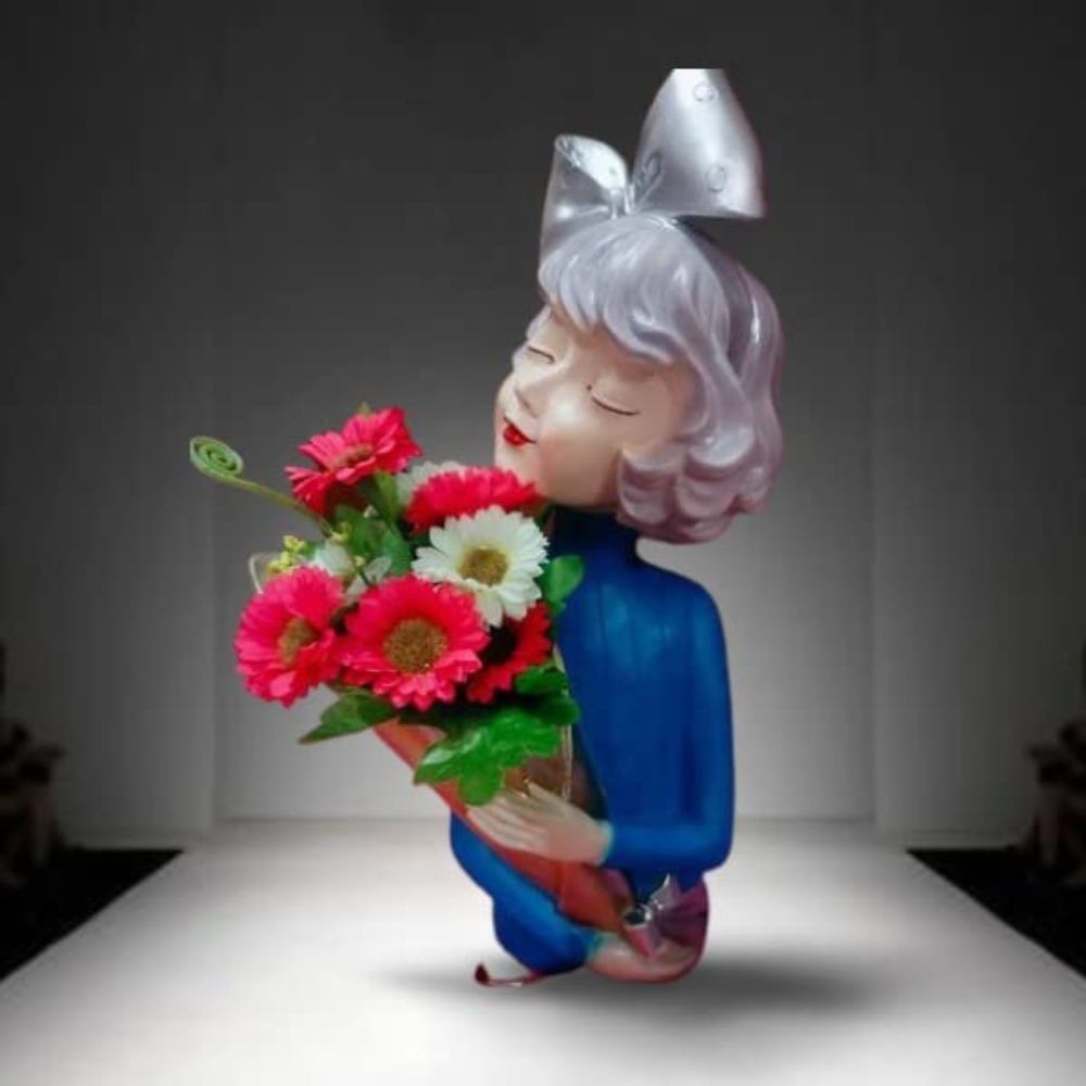 
                  
                    Girl Flower Showpiece
                  
                