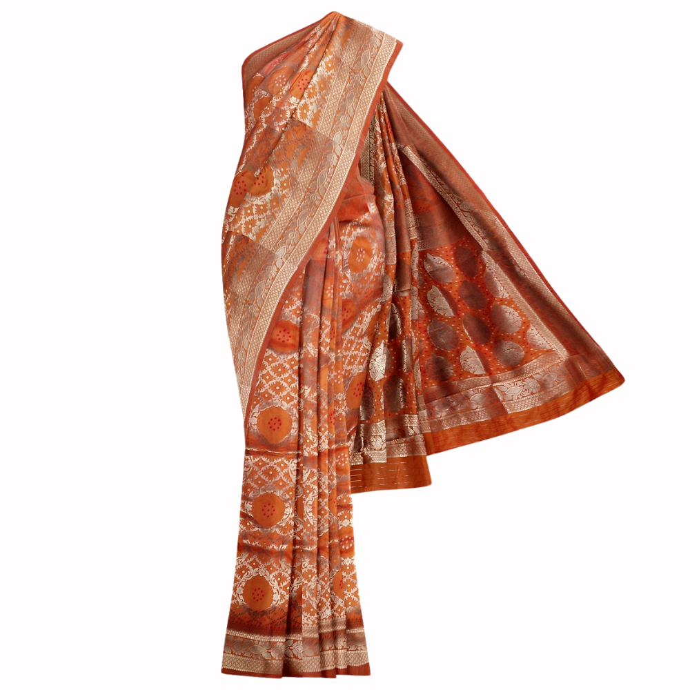 
                  
                    Handwoven Banarasi Silk Saree
                  
                