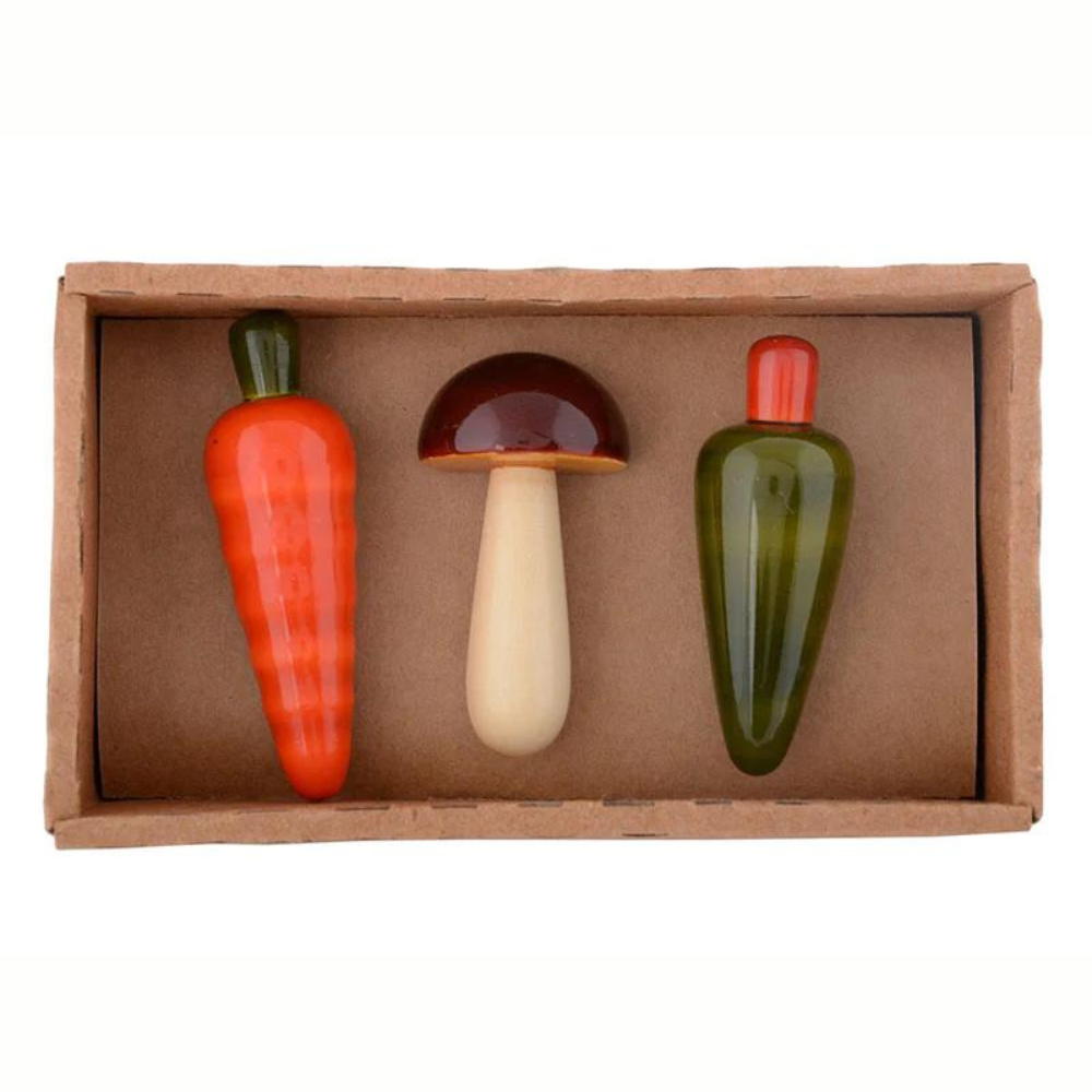 
                  
                    Fairkraft Creations Vegetables Set Wooden Fridge Magnets (Set of 3)
                  
                
