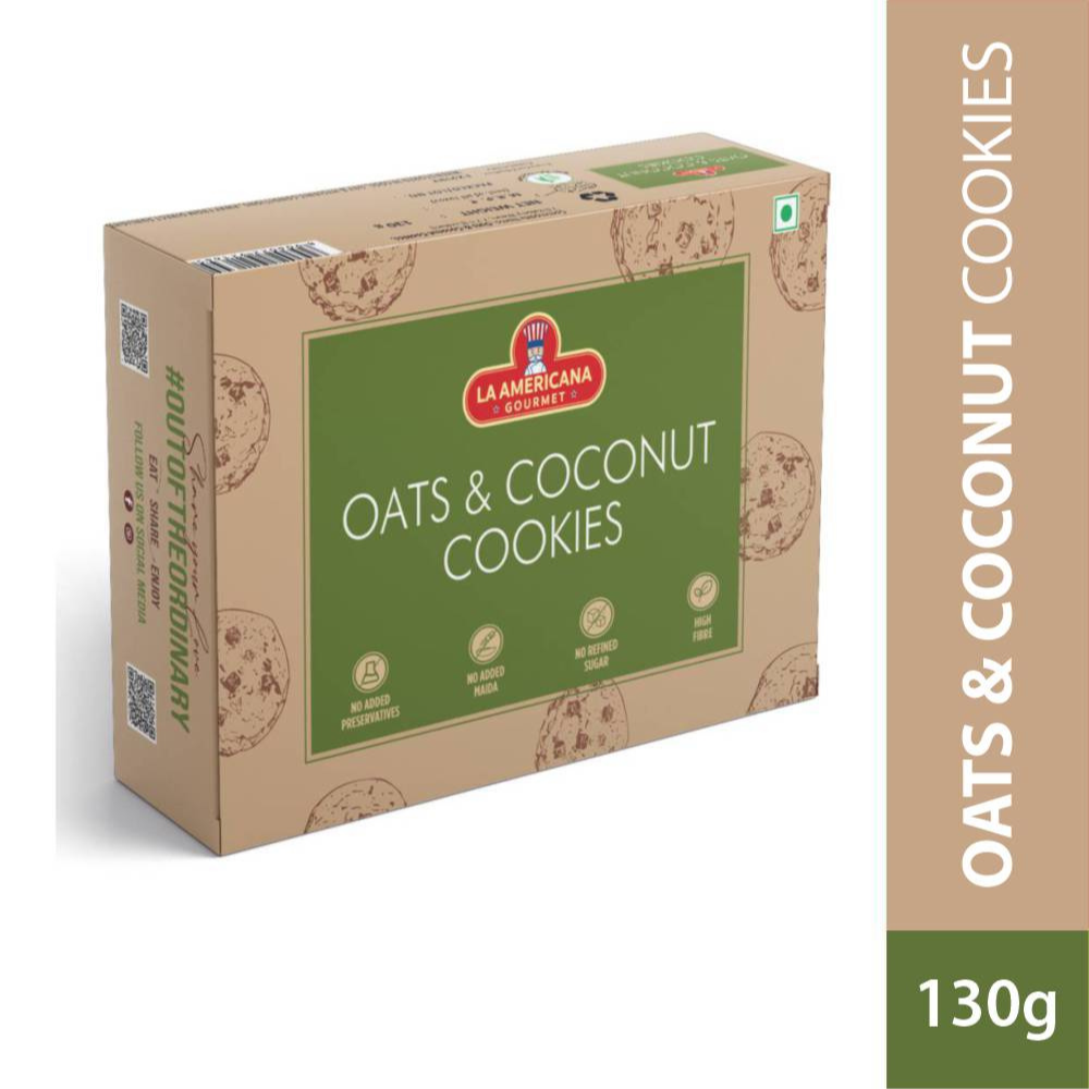 
                  
                    LA Americana Oats & Coconut Cookies (130g)
                  
                