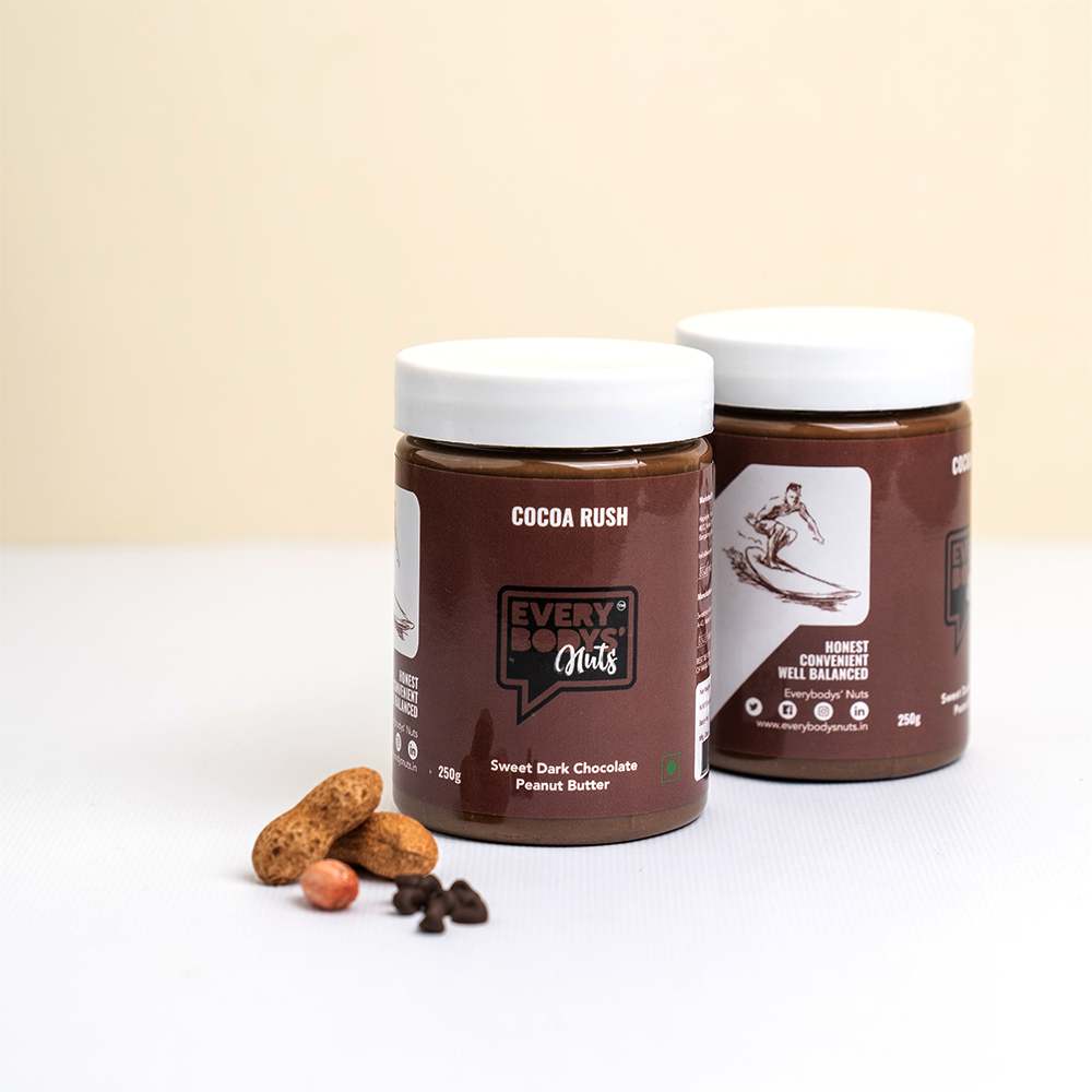 
                  
                    Everybodys' Nuts Cocoa Rush - Sweet Dark Chocolate Peanut Butter (250g)
                  
                