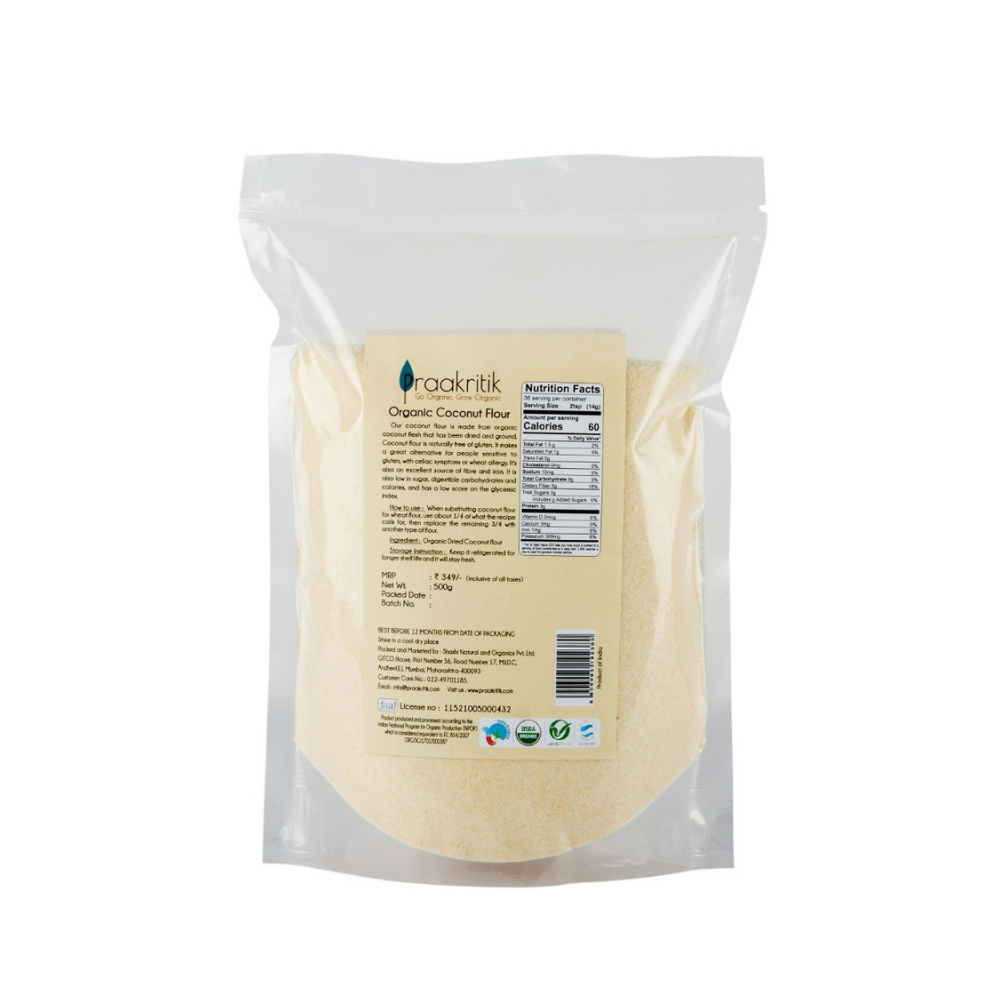 
                  
                    Praakritik Organic Coconut Flour (500g)
                  
                