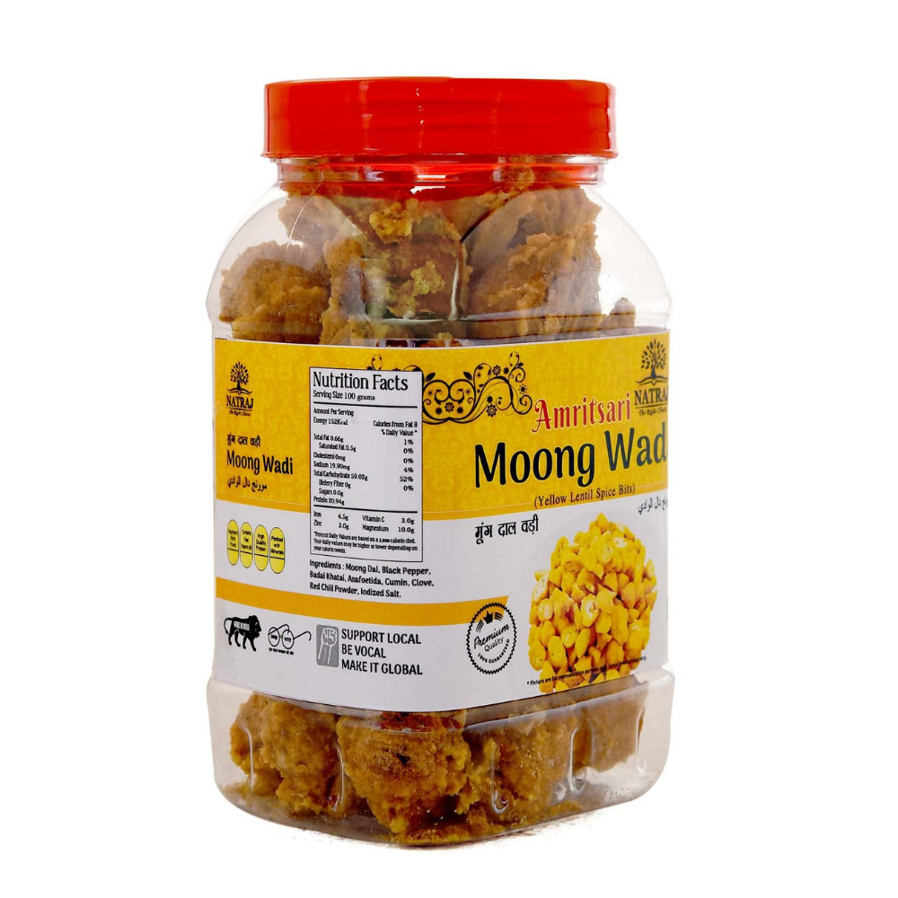
                  
                    Natraj The Right Choice Amritsari PUNJABI Moong Dal Wadi / Badi / Mung Mangodi|Mangori|Punjabi Wadiyan |Sun Dried Lentil Spice Bits (300g)
                  
                