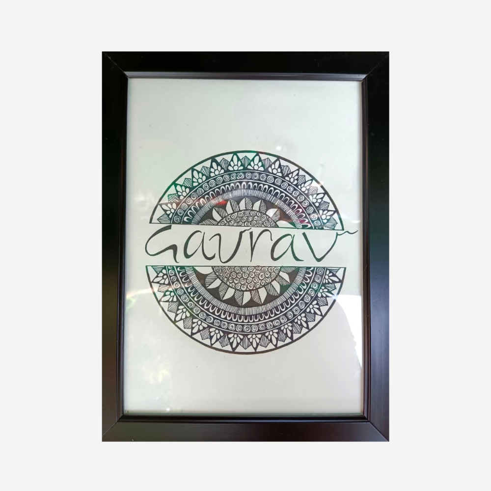 Customize Mandala Name Art