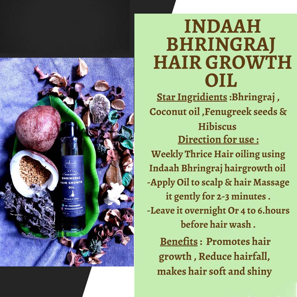 
                  
                    Indaah Bhringraj Hair Growth Oil (200ml)
                  
                