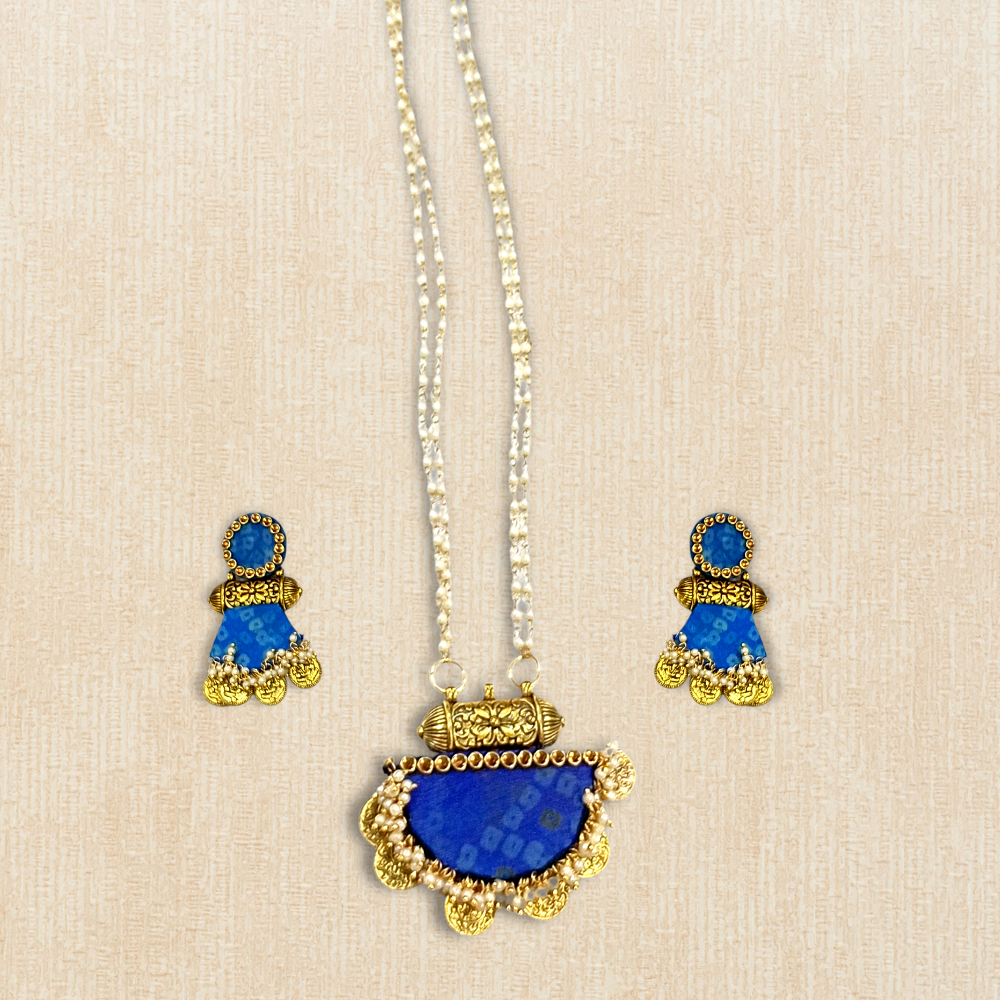 Golden Chain Necklace Set