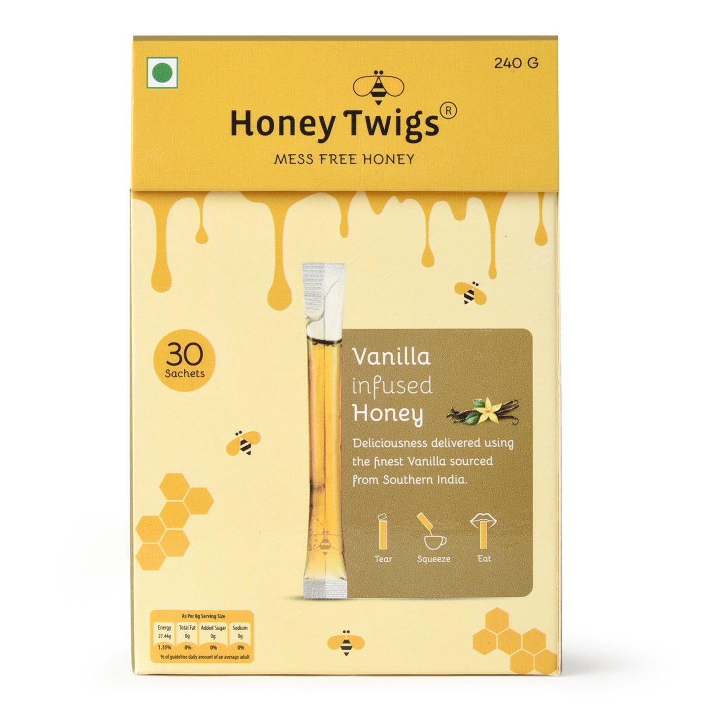 
                  
                    Vanilla-infused Honey (Pack of 30)
                  
                