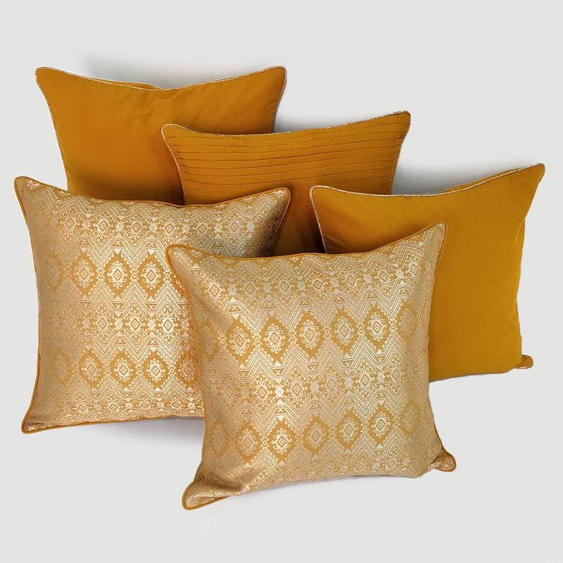 Banarasi Silk Cushion Covers (Set of 5)