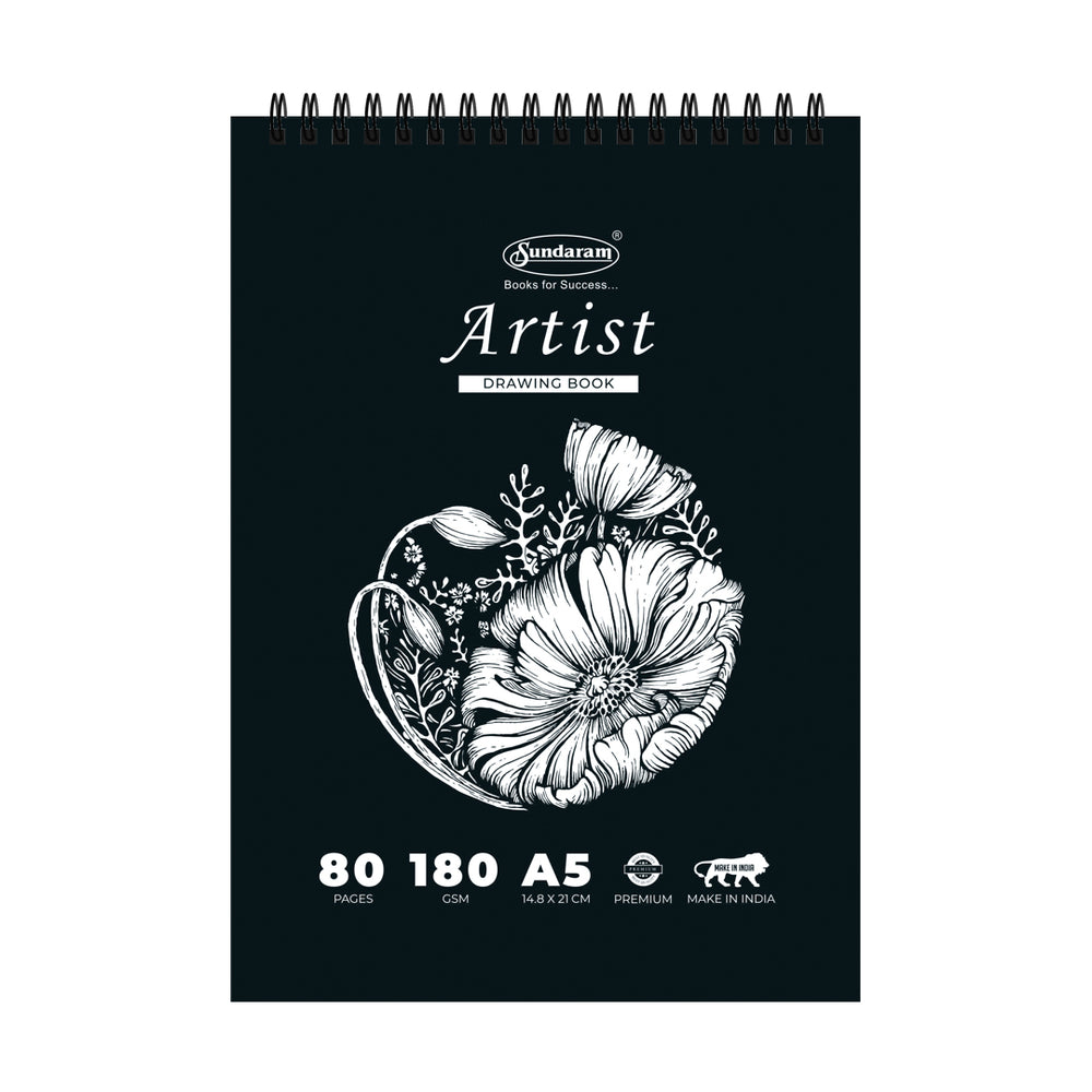 
                  
                    A5 Black Sketch Book - 80 Pages
                  
                