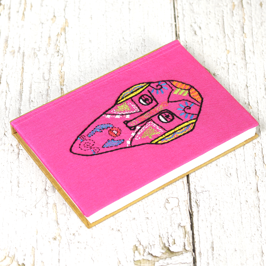 
                  
                    Indha Needlework Hand-Made Pink Diary With Recycled Paper
                  
                