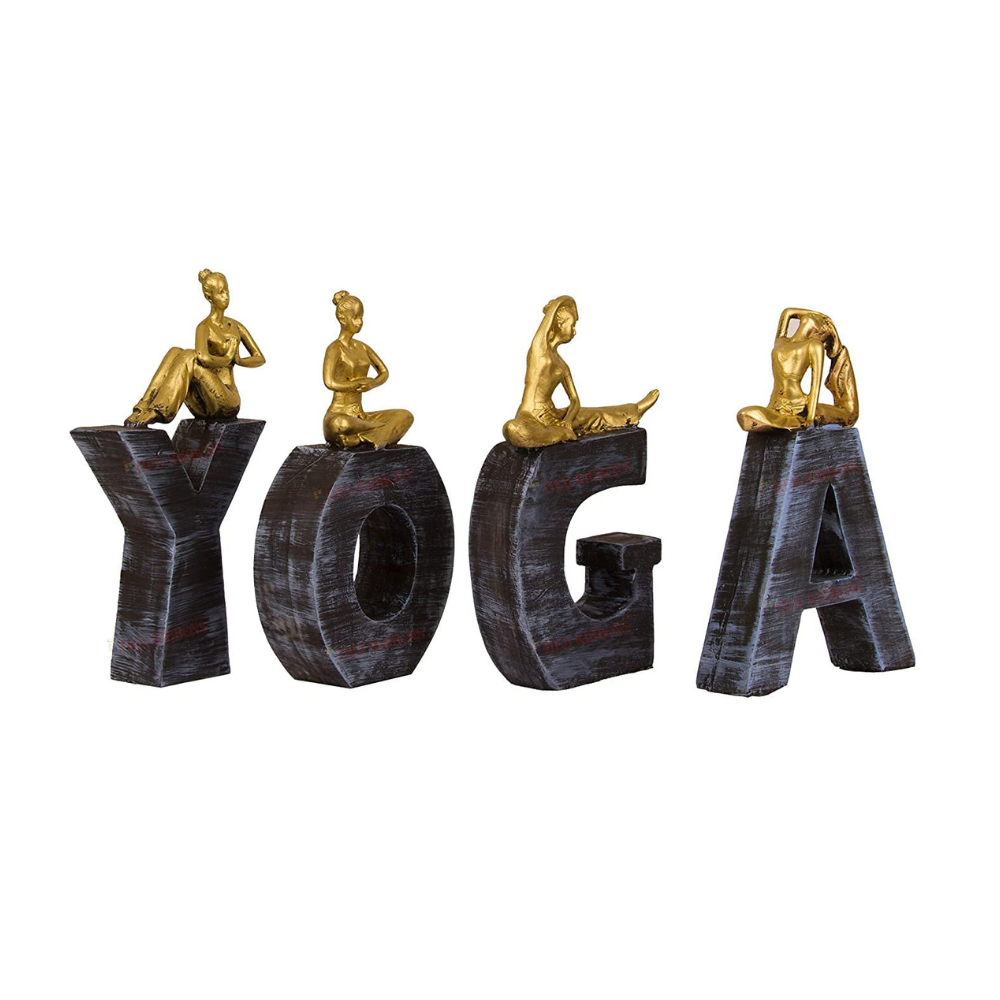 
                  
                    Yoga Alphabets Show-Pieces (Set of 4)
                  
                