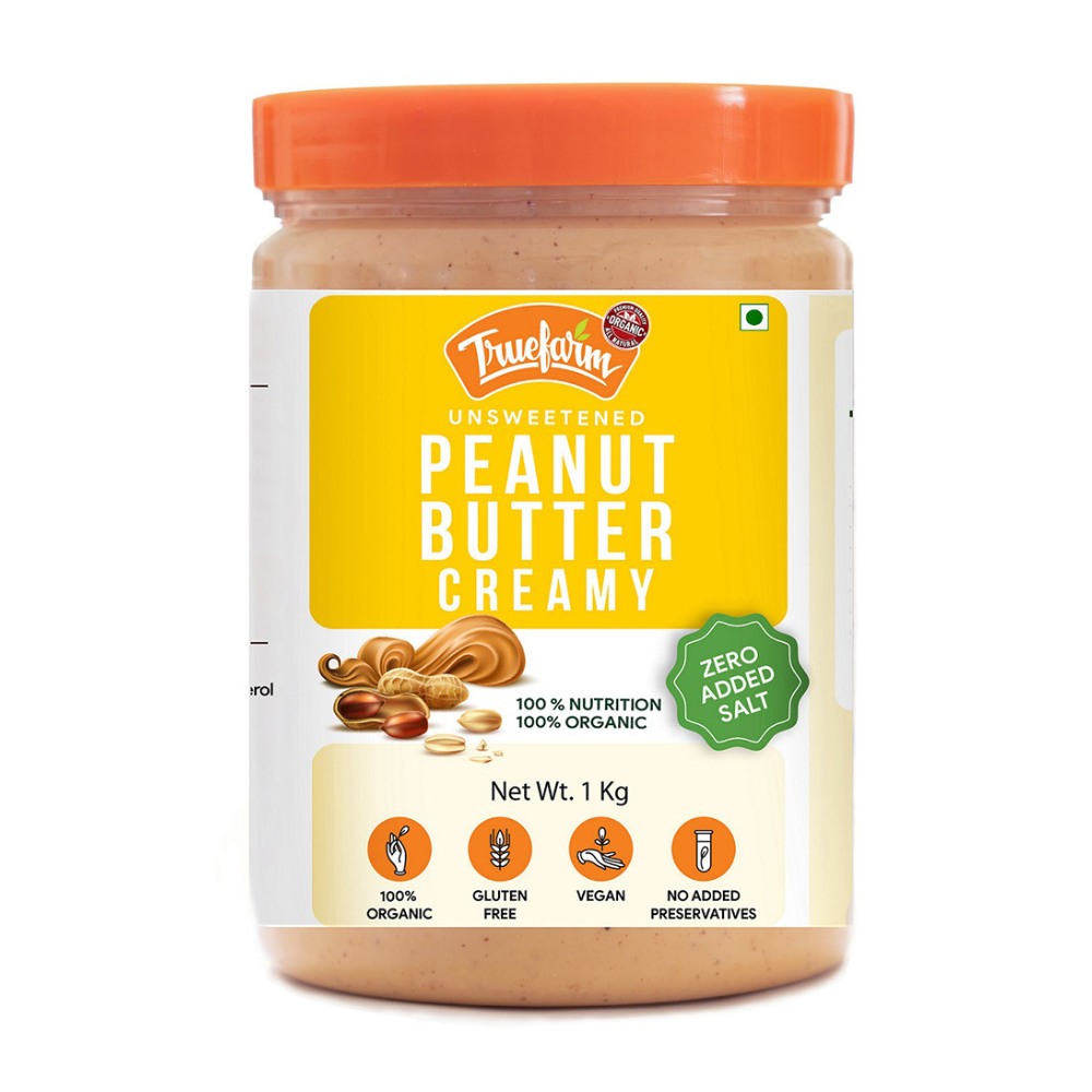 Truefarm Foods Organic Peanut Butter - Creamy (1kg)