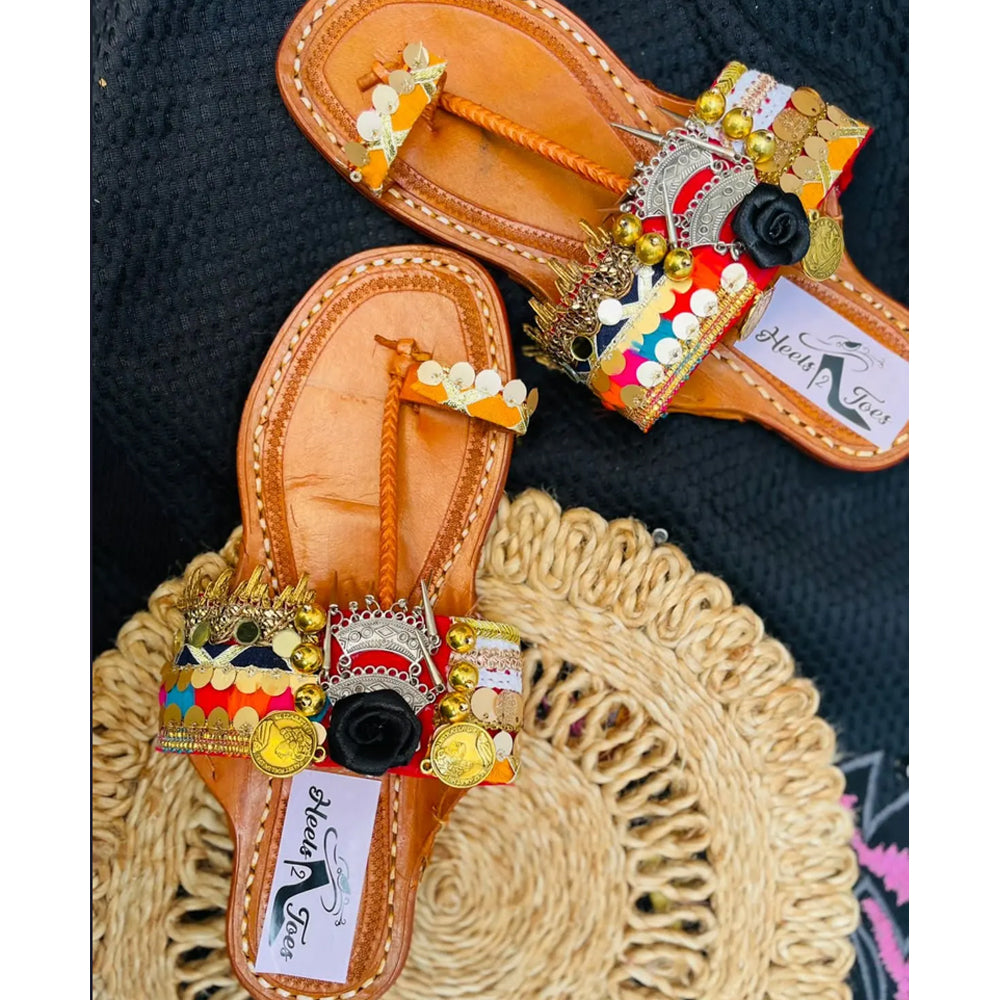 
                  
                    Boho Underrated Multicolour Ethnic Kolhapuri Sandals
                  
                