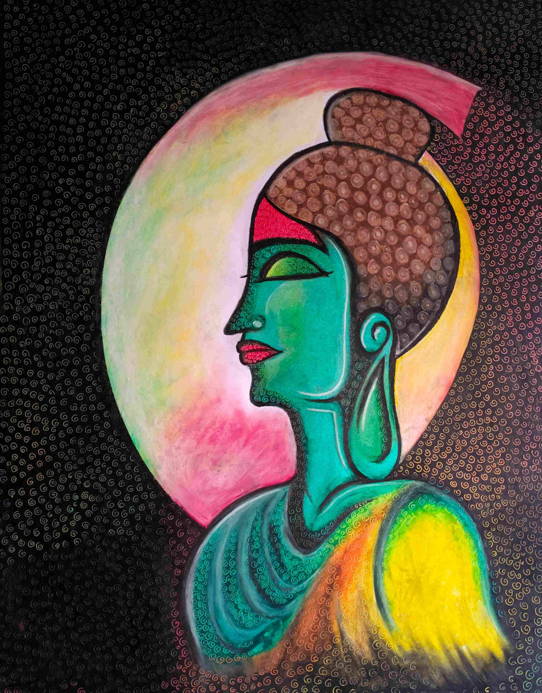 
                  
                    Handcrafted Buddha Oil Pastel Painting
                  
                