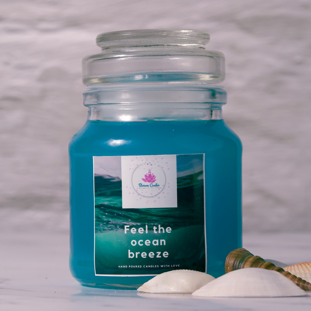 Ocean Breeze Aroma Jar Candle - Kreate