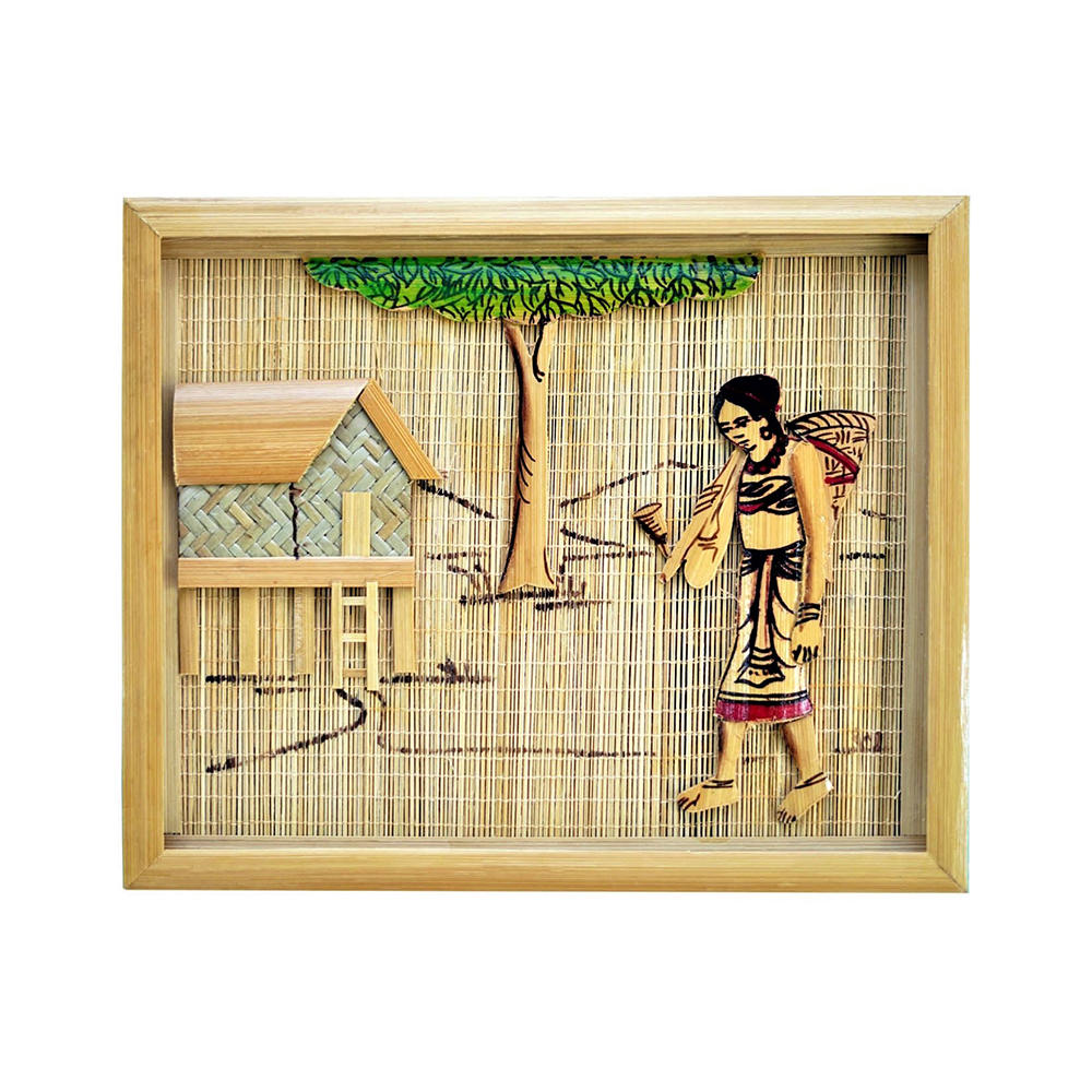 
                  
                    Painting Of Hut With Tribal Lady Village
                  
                