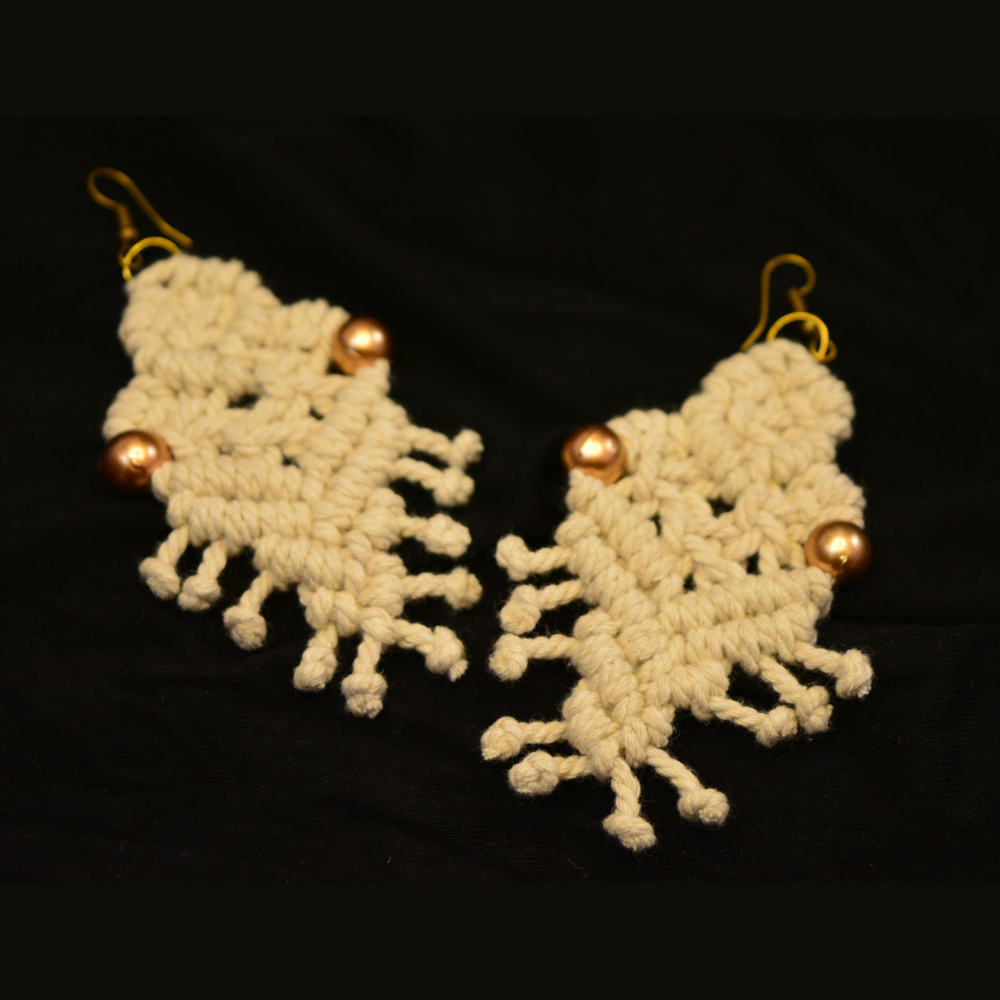 Macrame Fish Earrings