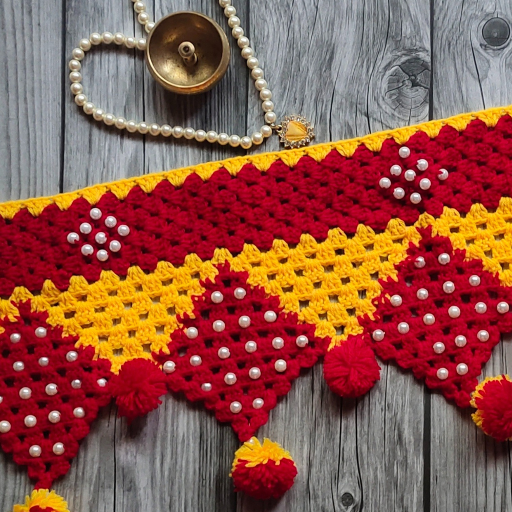 
                  
                    Crochet Toran With Pearls
                  
                