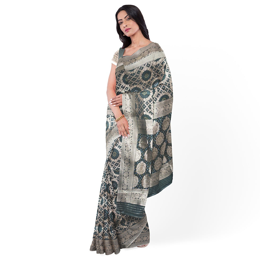 
                  
                    Handwoven Banarasi Silk Saree
                  
                