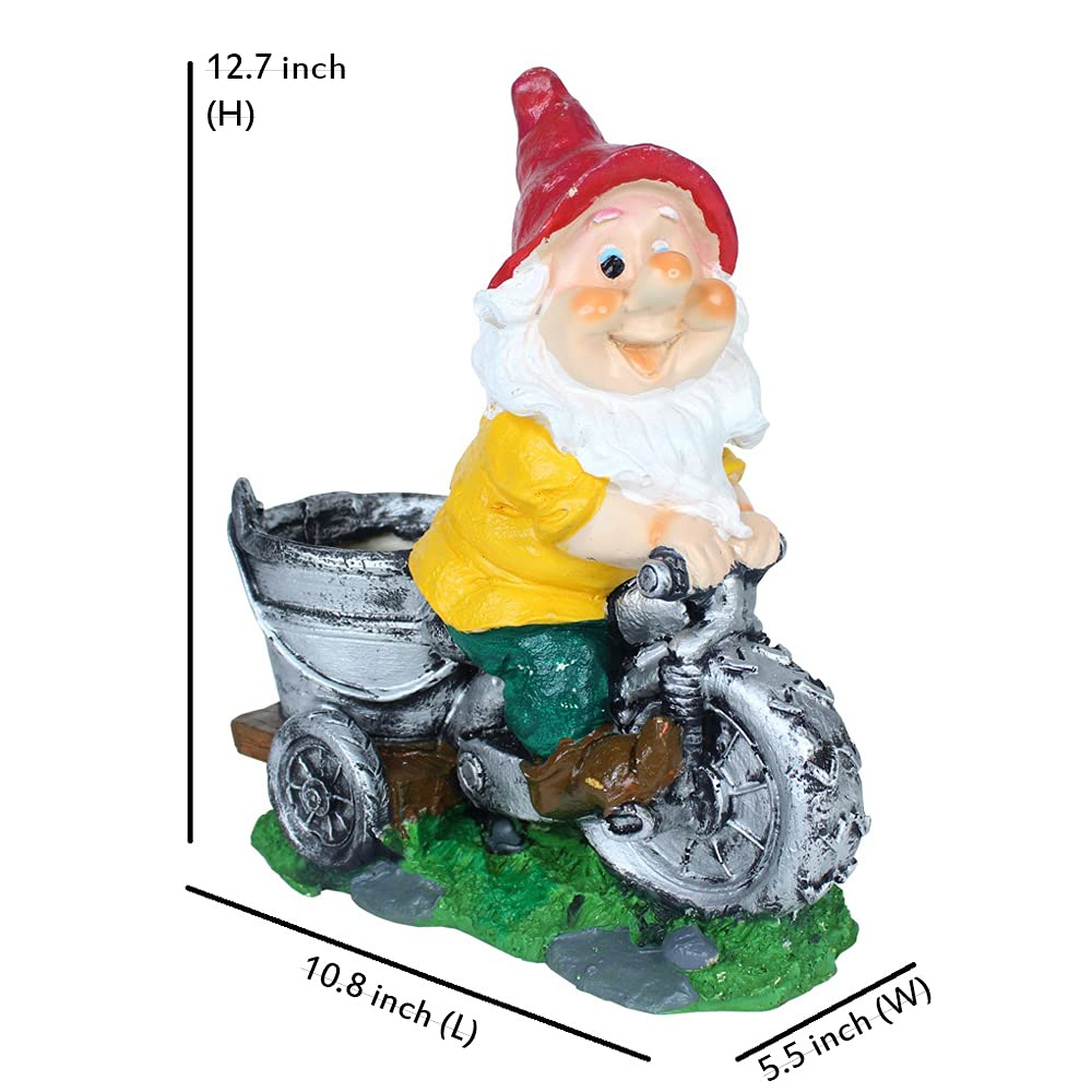 
                  
                    Gnome Riding Bike Planter
                  
                