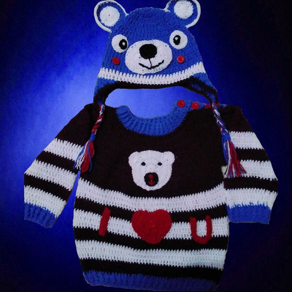 
                  
                    Crochet Sweater Cap Set
                  
                