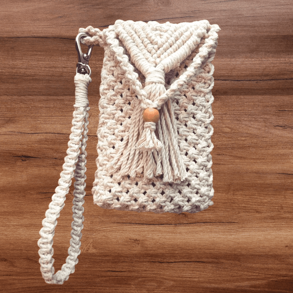 White Crochet Handbag